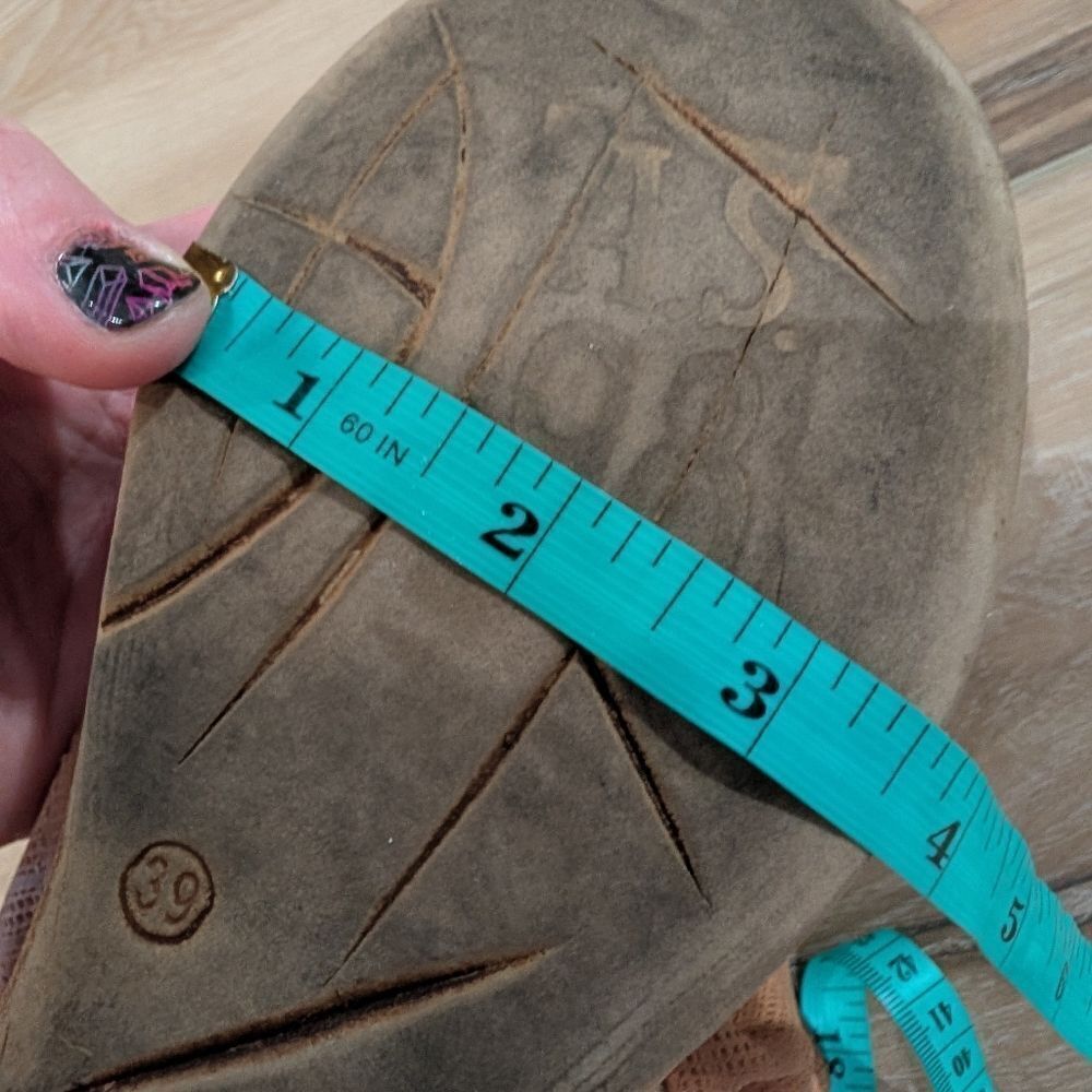A.S.98 Brielle Bootie Sandals Tan Leather Slouch Peep Toe Zip EU 39 US 8.5–9 - Picture 9 of 9
